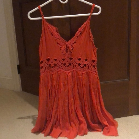 Free People Orange Dress Size XS - Picture 2 of 2